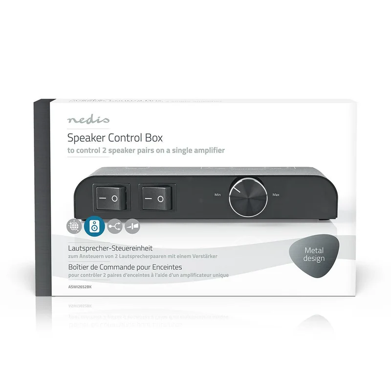 Speaker Control Box 2 poort(en) - Banana - Luidspreker Impedantie: 4-16 Ohm