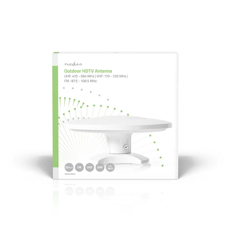 HDTV-Buitenantenne Actief - Type Aansluiting: F-Connector - FM / UHF / VHF