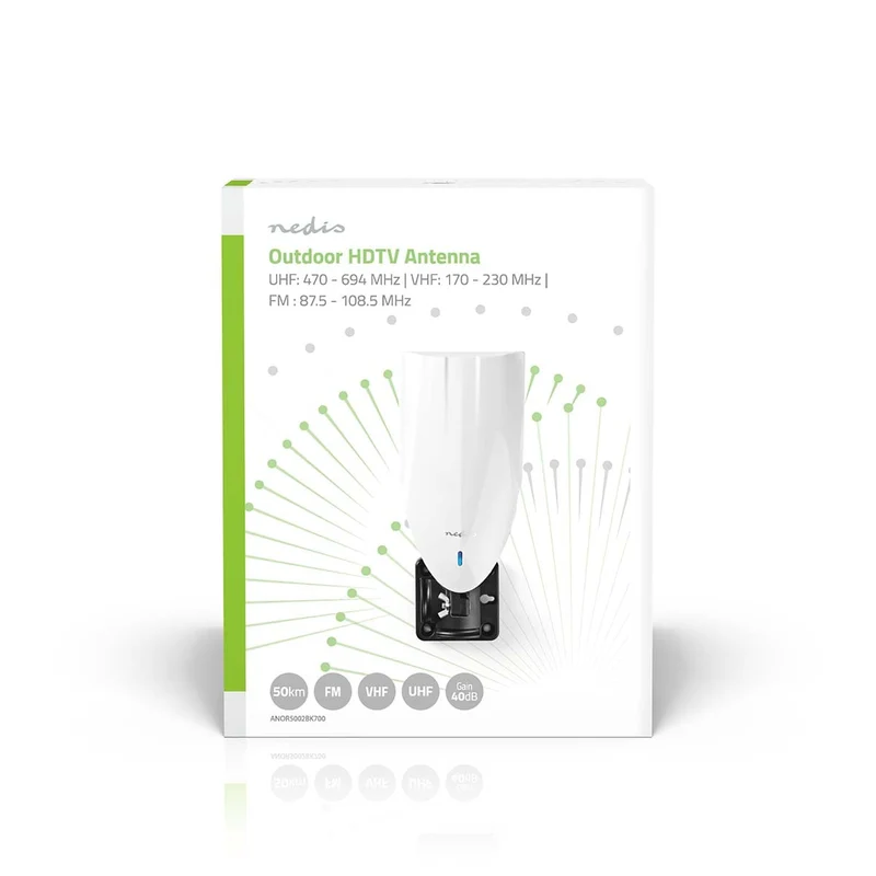 HDTV-Buitenantenne Actief - Type Aansluiting: F-Connector - FM / UHF / VHF