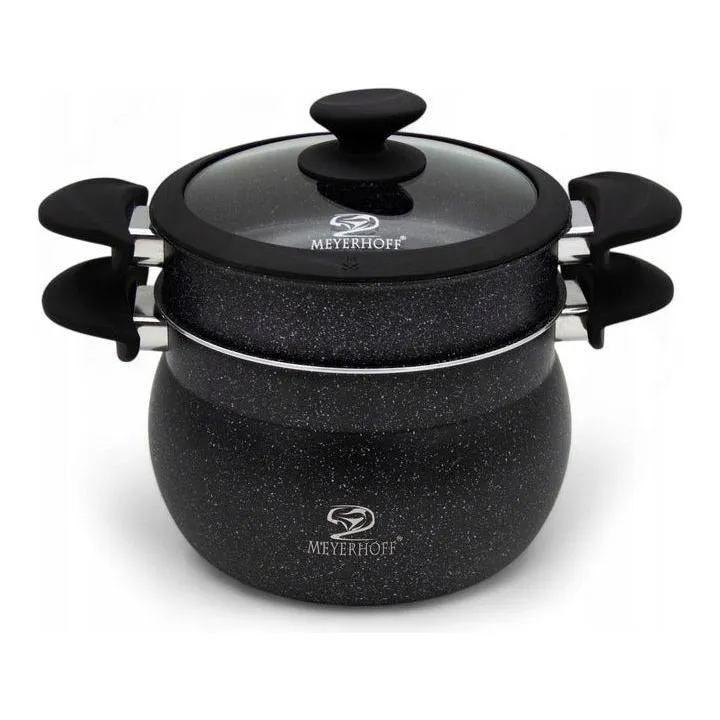 Stoompan 24 cm – 9 Liter RVS Stoompan voor Inductie – 3-Delig