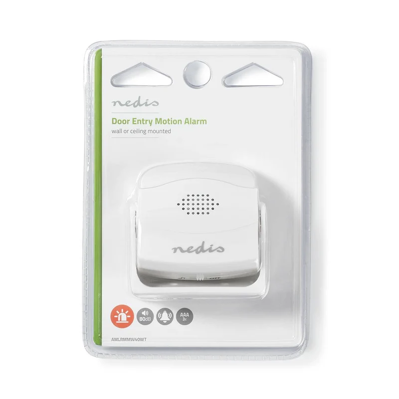 Bewegingsmelder met Alarm Batterij Gevoed - 3x AAA/LR03 - 80 dB