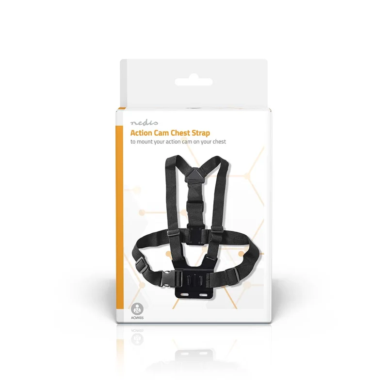 Action Cam Mount Borstband - Zwart