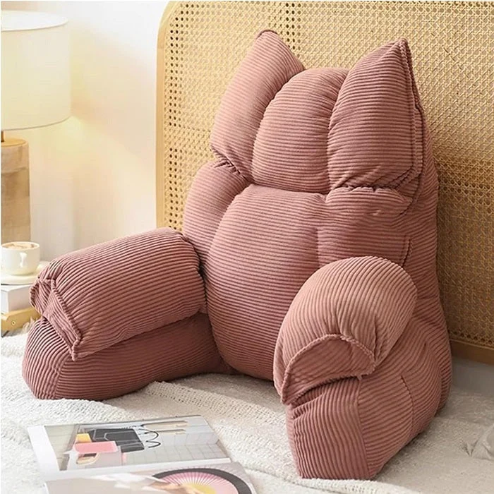 Rugsteunkussen met Armleuningen Memory Foam Leeskussen Bedkussen Loungewedge voor Lezen Gaming Ontspannen | Sansoti