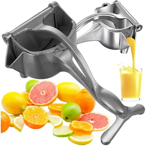 Ruhhy Handmatige Fruit- en Citruspers – RVS / Aluminium – Maximale Sapopbrengst – Stil & Efficiënt – Voor Sinaasappel, Citroen, Limoen & Grapefruit