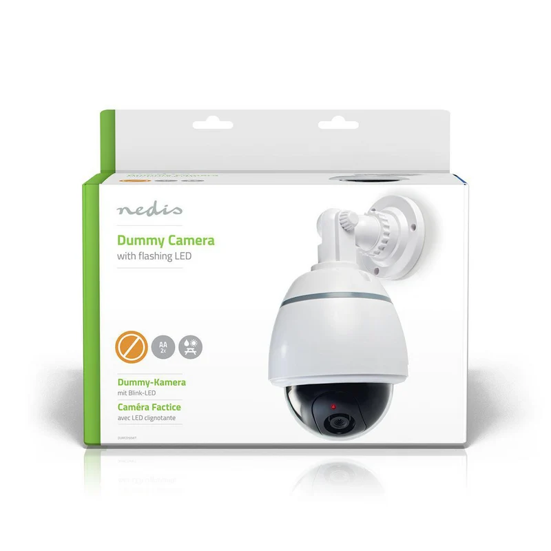 Dummy Beveiligingscamera Dome - Batterij Gevoed - Binnen
