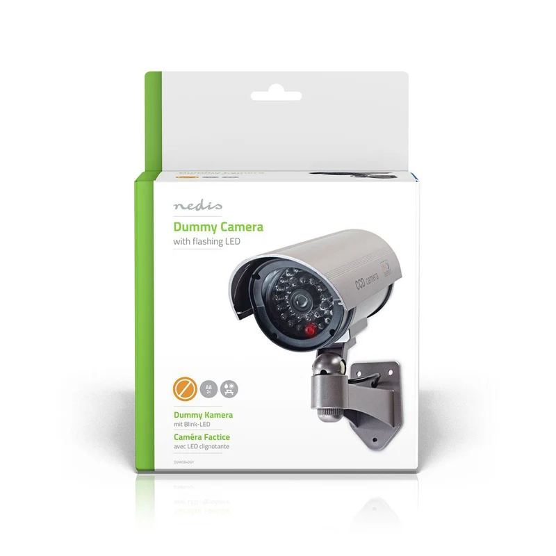 Dummy Beveiligingscamera Bullet - IP44 - Batterij Gevoed