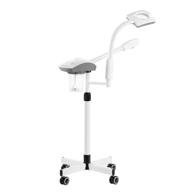 Vapozone met Vergrootlamp Giovanni D-21 Wit – Met Ozon & Aromatherapie – Verstelbaar – Professioneel – Voor Schoonheidssalon