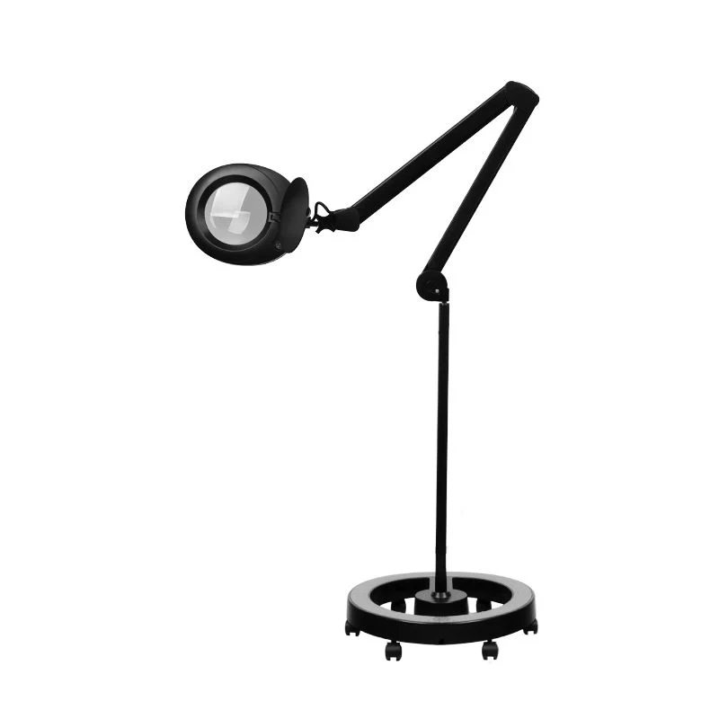 Vergrootlamp Elegante 6025 Zwart – 60 LED SMD – 5D Vergroting – Met Statief – Professionele Loeplamp voor Salon en Praktijk