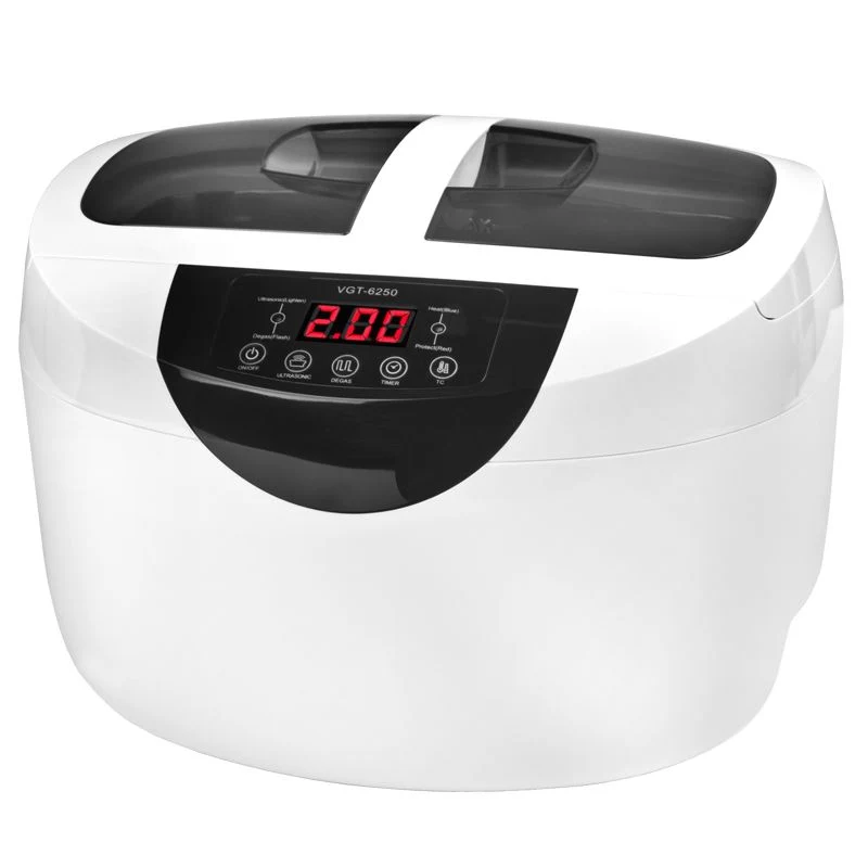 Denson UC-002 Ultrasone Reiniger 2,5L – Professionele Ultrasone Reiniging – Met Verwarming – 40 kHz – Voor Cosmetische en Tandheelkundige Instrumenten – Wit/Zilver