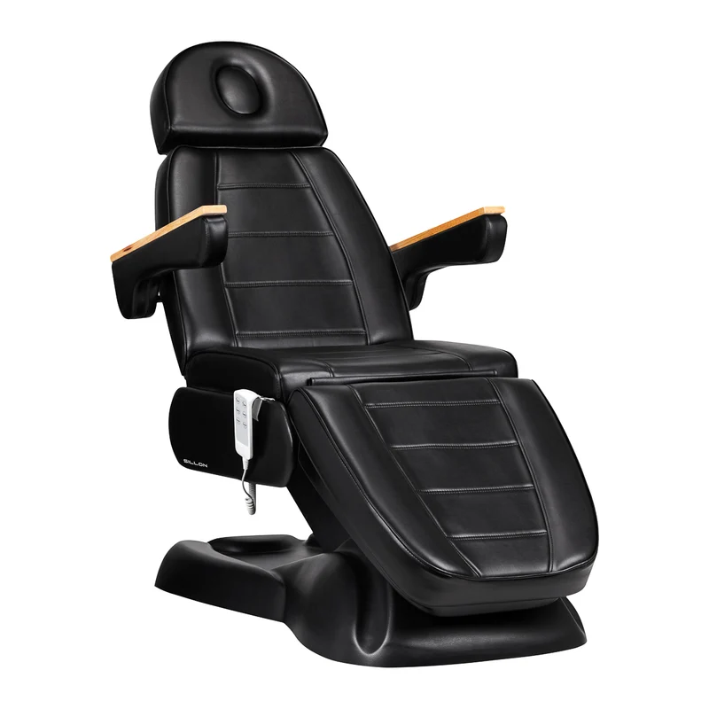 Sillon Lux 273B Elektrische Cosmetische Stoel Zwart – 3 Motoren – Premium Beauty, Pedicure & Wellnessstoel
