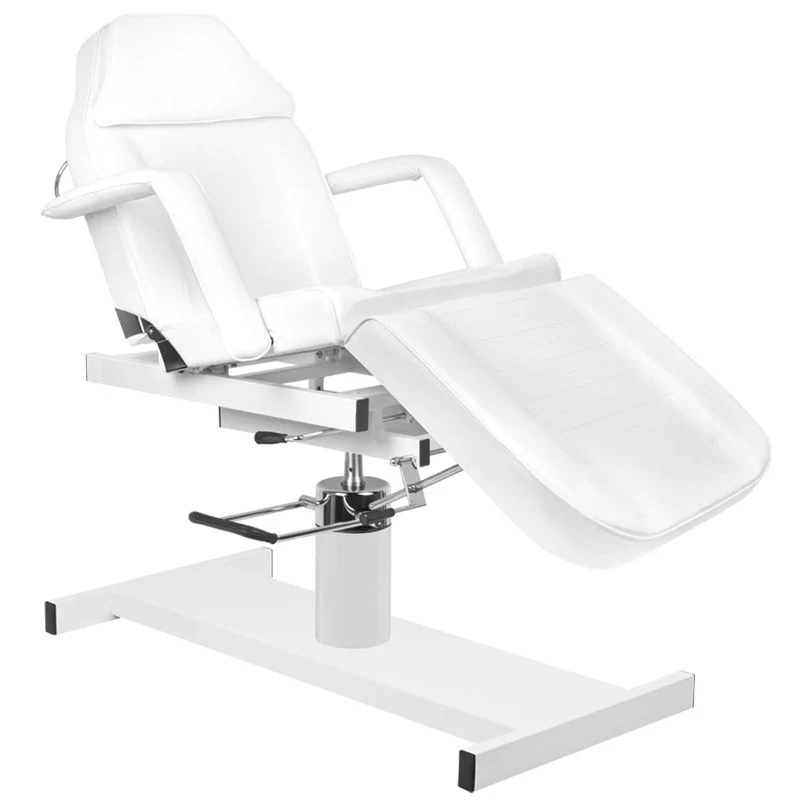 Behandelstoel Hydraulisch A210D Wit – Luxe Cosmetische Stoel met Hydraulische Verstelling & Kantelfunctie