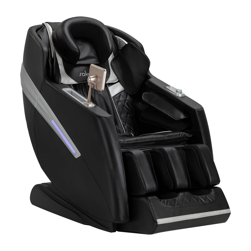 Sakura Prime 101 Massagestoel Zwart – Elektrische Massagefauteuil met Zero Gravity – Luchtkussens – Verwarming – Bluetooth