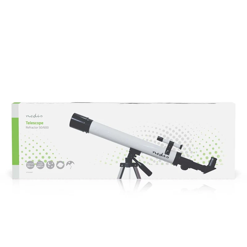Telescoop Diafragma: 50 mm - Brandpuntsafstand: 600 mm - Finderscope: 5 x 24
