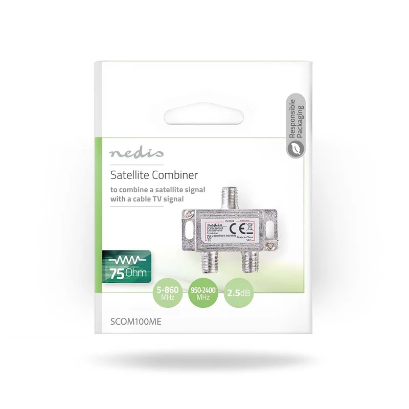 Satelliet-Combiner 5-862 MHz - 950-2400 MHz - 75 Ohm