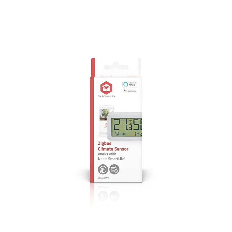SmartLife Klimaatsensor Zigbee 3.0 - Batterij Gevoed - Android™ / IOS