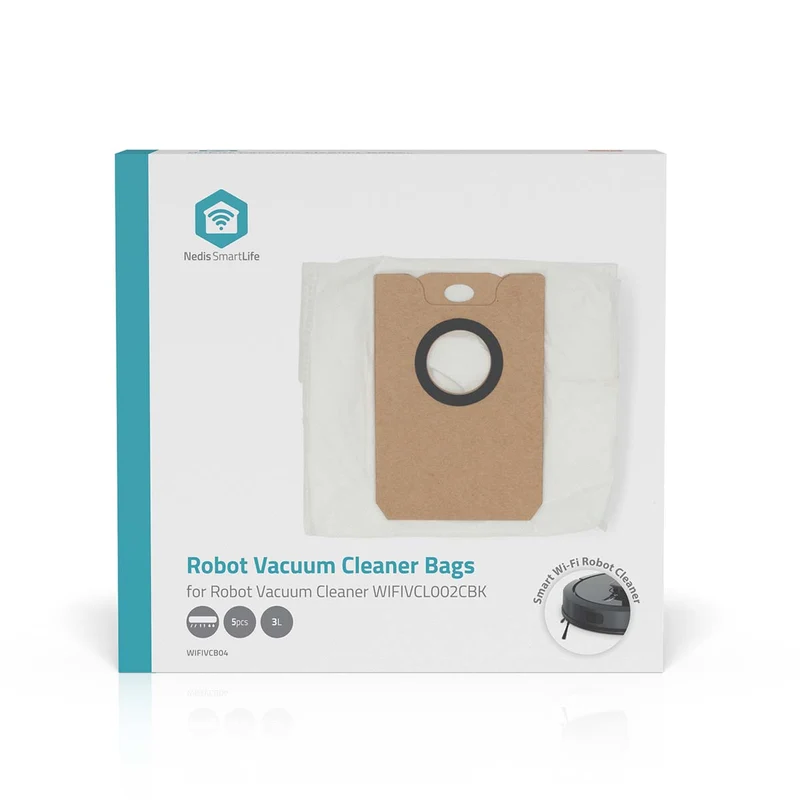Stofzuigerzak 5 Stuks - Synthetisch - Meest verkocht voor: Nedis® WIFIVCL002CBK