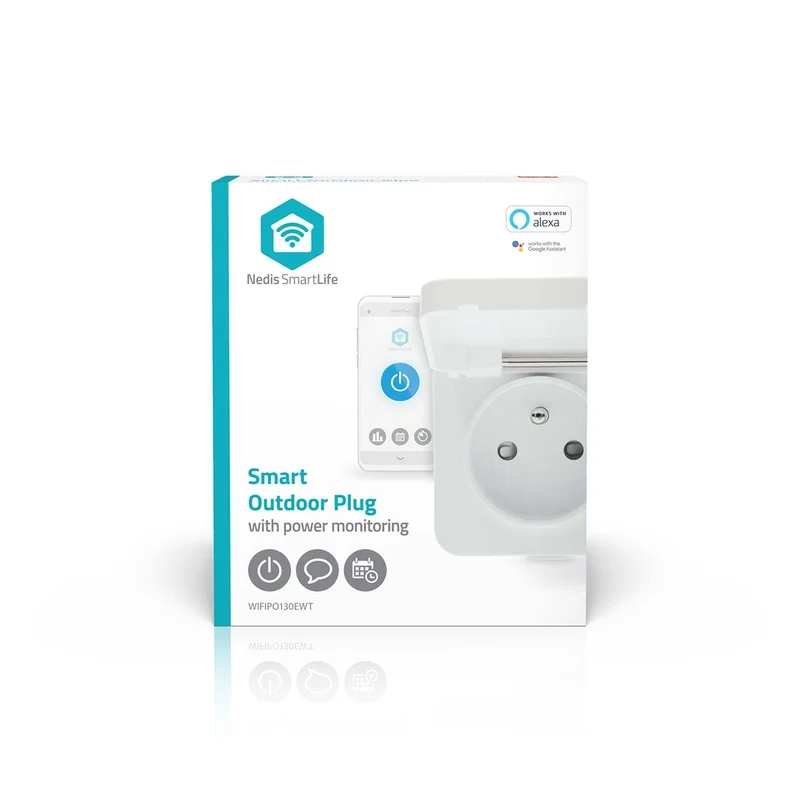 SmartLife Slimme Stekker Wi-Fi - IP44 - Energiemeter