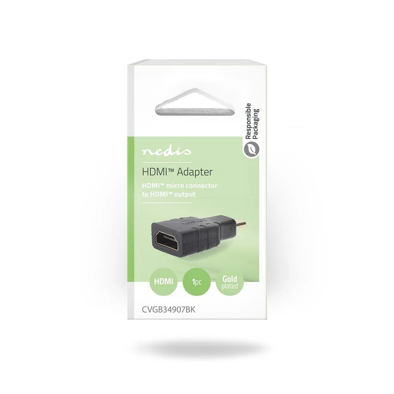 HDMI™-Adapter HDMI™ Micro-Connector - HDMI™ Output - Verguld