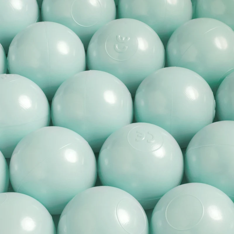 Trendmix Extra Groen Mint Ballenbak Ballen – Set van 50 Stuks – 6 cm – Veilig & Flexibel – Parelmoer Mint