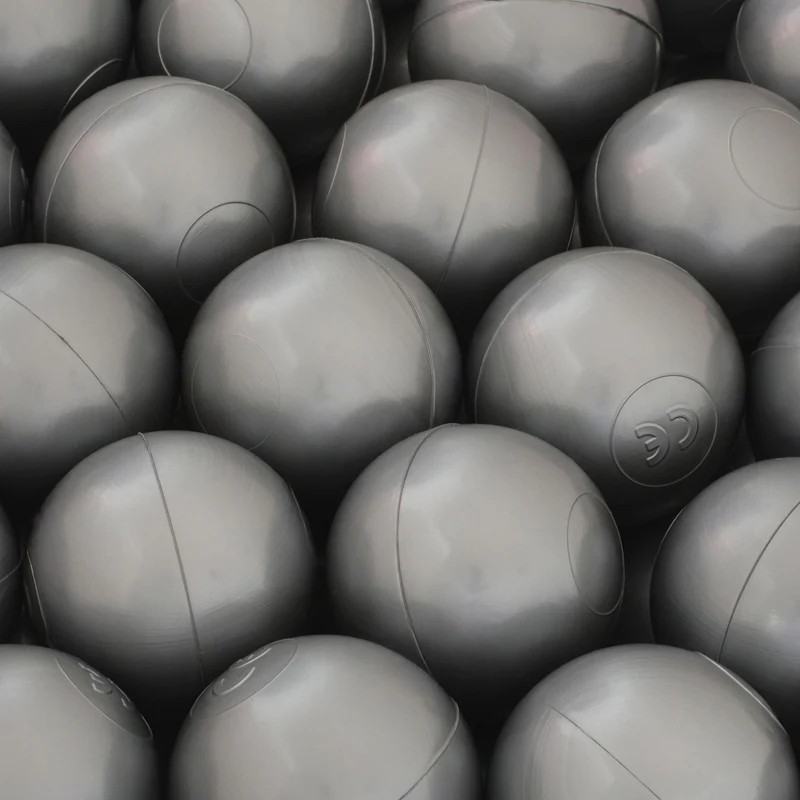 Trendmix Extra zilveren Ballenbak Ballen – Set van 50 Stuks – 6 cm – Veilig & Flexibel – Zilver
