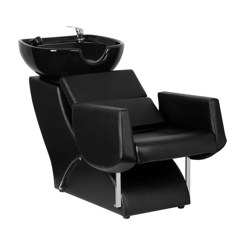 Gabbiano Santiago Wasunit Zwart – Luxe Keramische Kappers Wasunit met Stevige Constructie