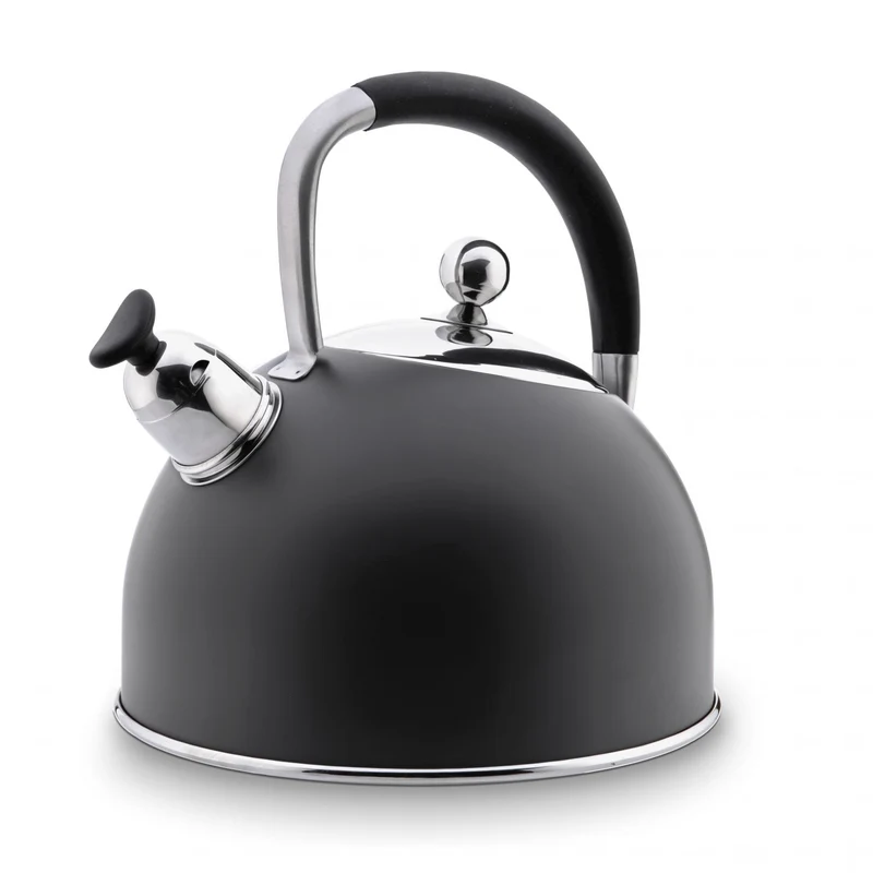 Habonne BLACK fluitketel RVS mat zwart 2.5 Liter - geschikt voor inductie