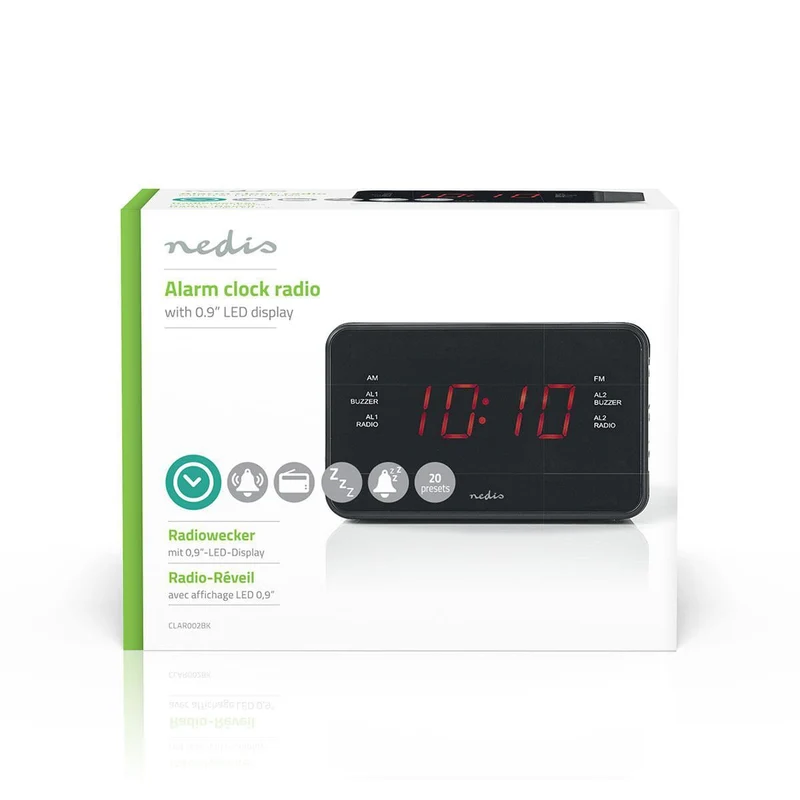 Wekkerradio LED - 1x 3.5 mm Audio Input - Tijdprojectie