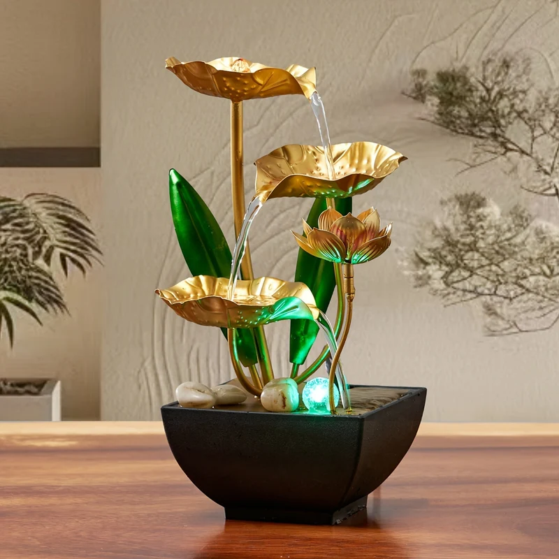 Serene Lotus Binnenfontein voor Rust en Sfeer in Huis