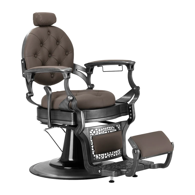 Gabbiano Niccolo Barber Chair Bruin – Luxe Professionele Barberstoel – Volledig Verstelbaar & Premium Comfort