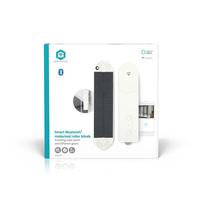 SmartLife Gordijnrobot Kabelsysteem - Paneelgordijnen / Rolgordijnen / Vouwgordijnen - Netvoeding / Solar Powered