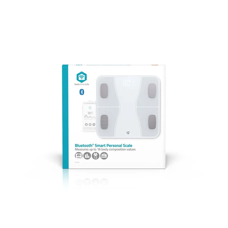 SmartLife Personenweegschaal Bluetooth® - BMI / BMR / Botten / Gewicht / Spieren / Vet / Water - 12