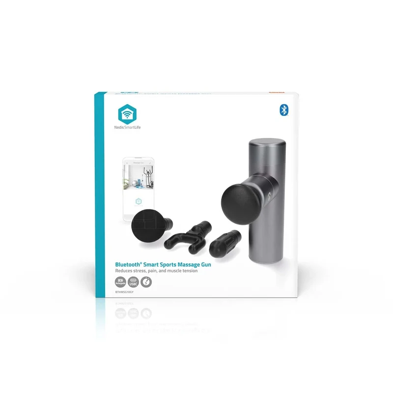 SmartLife Sportmassagepistool Bluetooth® - Batterij Gevoed - Oplaadbaar