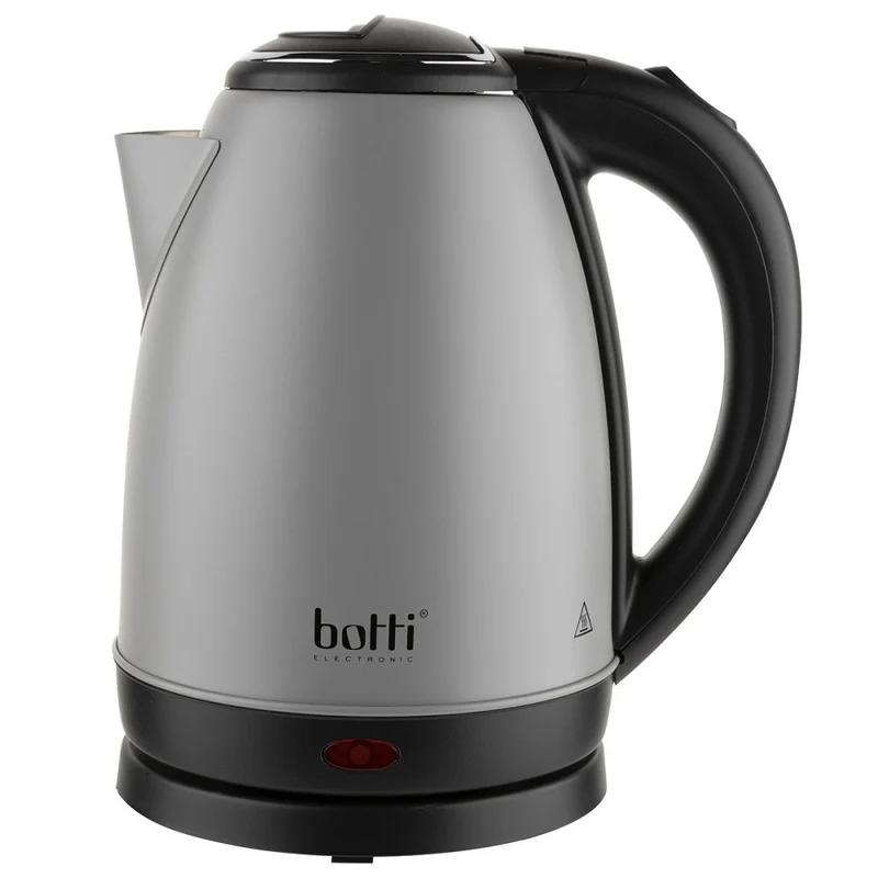 Botti Victor waterkoker 1,7 L – 1800 W – Grijs Mat – RVS – Automatische kookstop & 360° draaibare voet