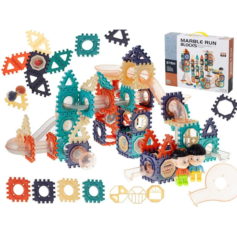 XXL Knikkerbaan 156-delig – Marble Run Bouwset – 3D Bouwspeelgoed – Educatief STEM Speelgoed – Vanaf 3 Jaar