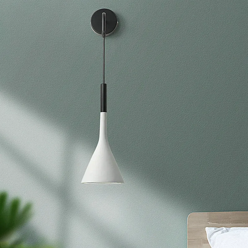 Wandlamp met Verstelbaar Snoer Metaal Scandinavisch Design Slaapkamer Woonkamer Leesverlichting Bedlamp | Sansoti