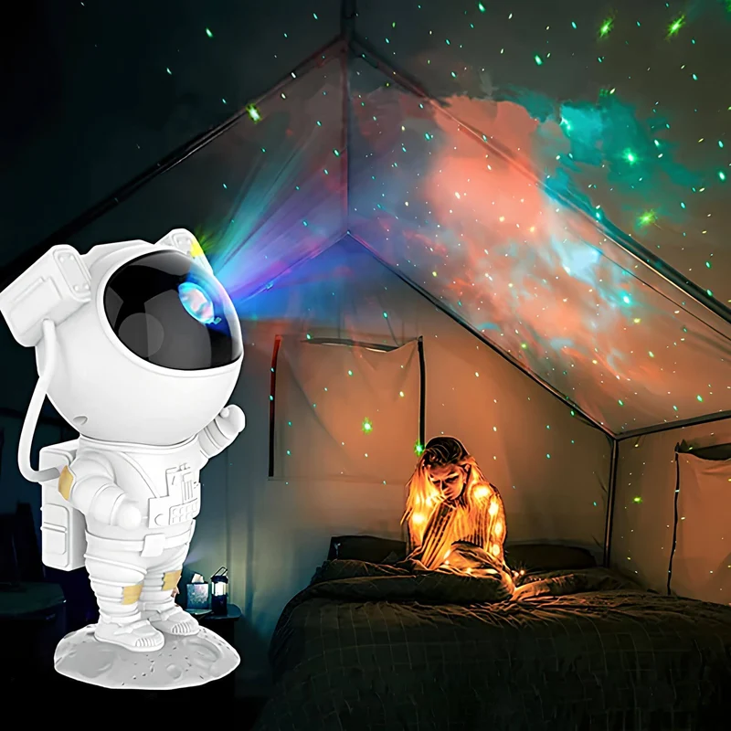 Astronaut Sterrenprojector LED Nachtlamp Sterrenhemel Melkweg Kinderkamer Slaapkamer Sfeerverlichting | Sansoti