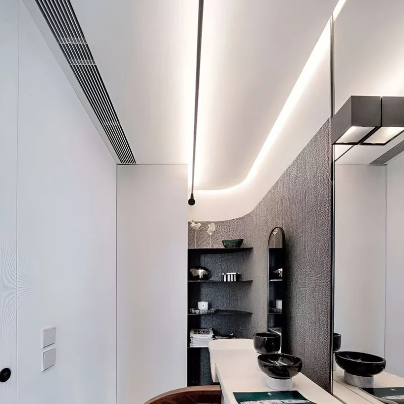 Draaibare LED Plafondlamp Rail 360° Verstelbaar Dimbaar Modern Aluminium Spotjes Woonkamer Keuken Kantoor | Sansoti