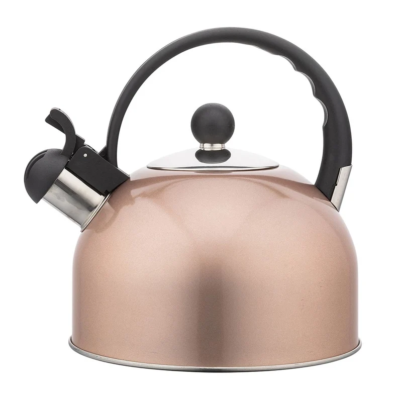 Altom Design Hot Drop Fluitketel – RVS – Rosé Goud Hoogglans – 2,5 Liter – Geschikt voor alle warmtebronnen