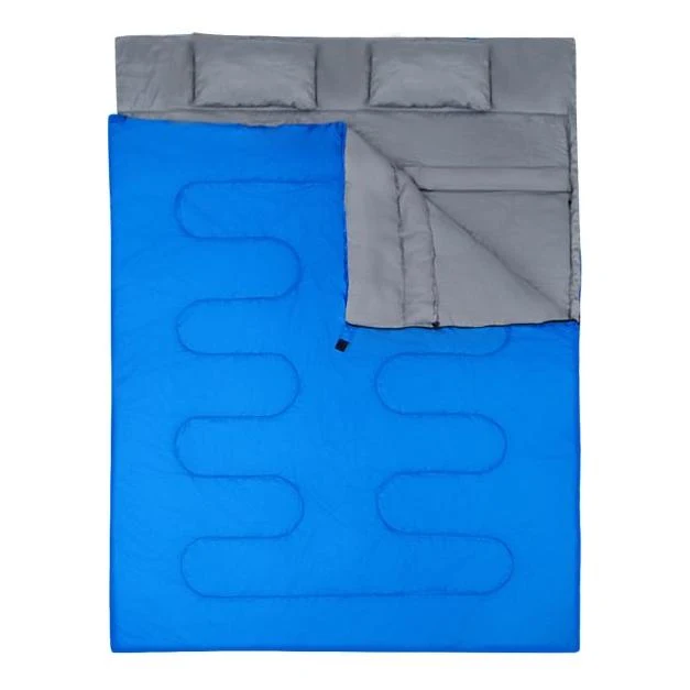 Trendmix 2-Persoons Slaapzak 220 x 150 cm – Dubbele Slaapzak met 2 Kussens
