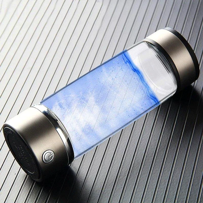 Draagbare Waterstofwaterfles 420ml Oplaadbaar USB-C Eenknopsbediening Gezond Water Onderweg Hydratatie | Sansoti