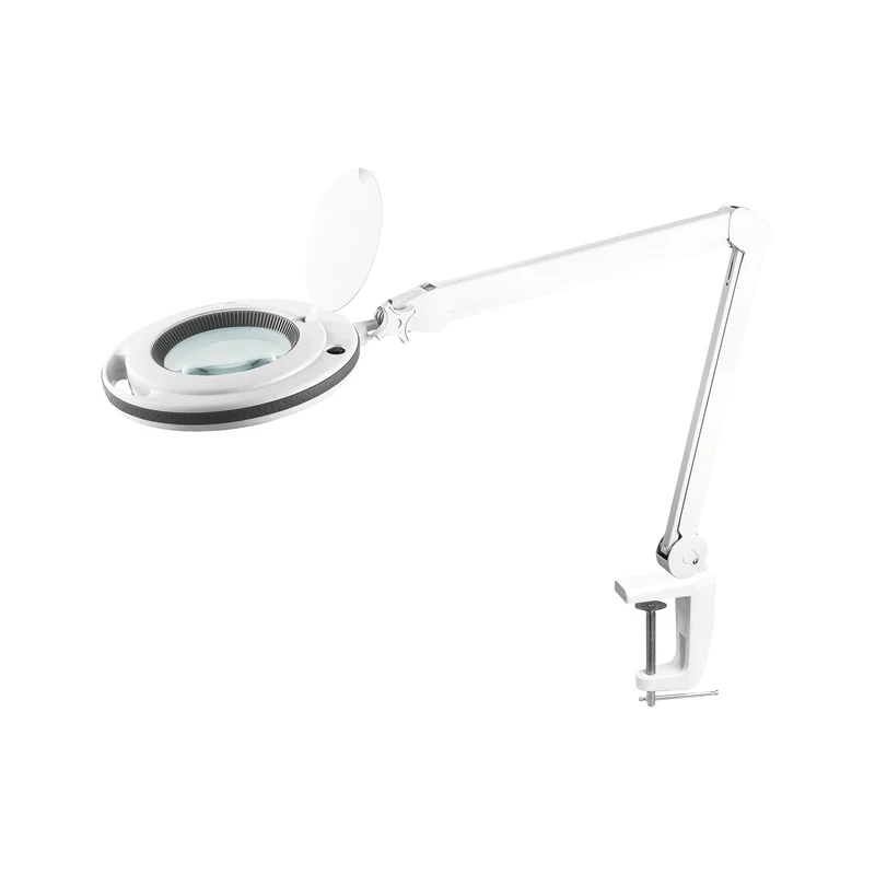 Rebel NAR0461-2 Loeplamp met LED en Tafelklem – Vergrootglas Lamp 5 Dioptrie – Professionele Lamp voor Precisiewerk en Hobby