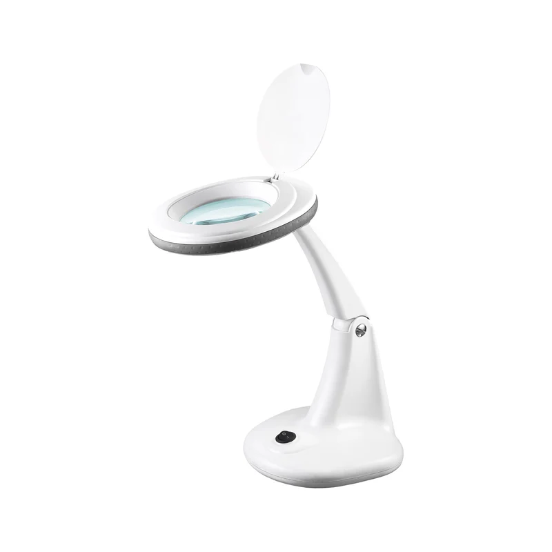 Rebel NAR0460-2 Loeplamp met LED – Vergrootglas Lamp 5 Dioptrie – Tafellamp met Verlichting voor Precisiewerk, Hobby en Cosmetisch Gebruik