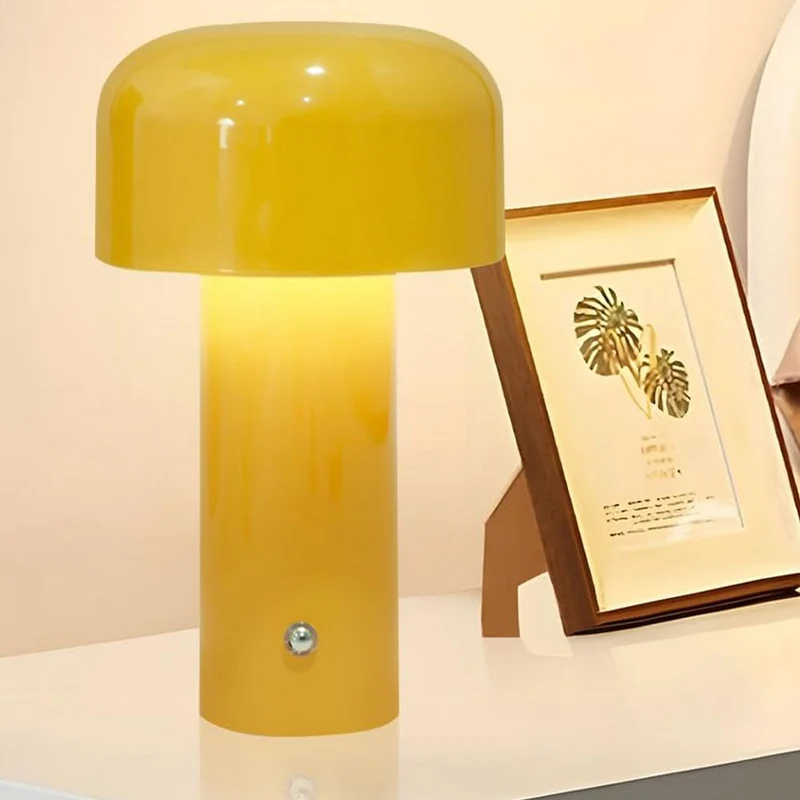 Oplaadbare LED Tafellamp Paddenstoel Design Draadloos Dimbaar Sfeerlicht Woonkamer Slaapkamer Eetkamer | Sansoti