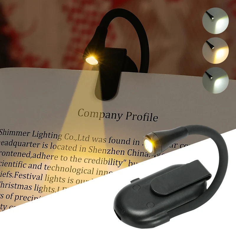 Leeslamp op Clip met Flexibele Arm en LED Verlichting voor Naast het Bed Bureau Draadloos Dimbaar Nachtlampje | Sansoti