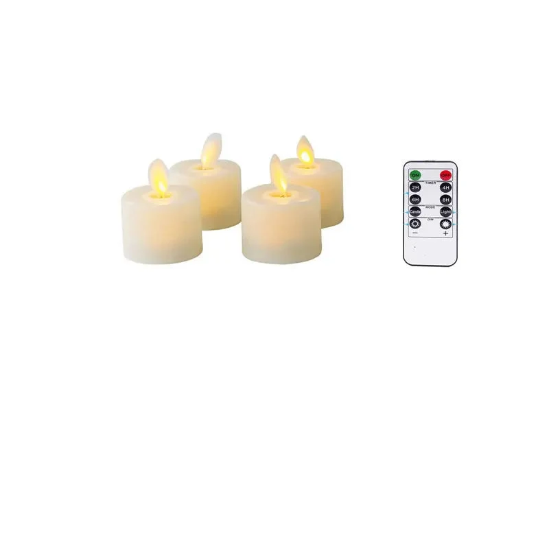 LED Theelichtjes met Afstandsbediening Timer en Realistische Flikkering Vlamloze Sfeerverlichting Warm Licht | Sansoti