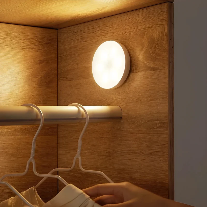 Draadloze LED Nachtlamp met Bewegingssensor Dimbaar USB Oplaadbaar voor Kast Trap Woonkamer Slaapkamer | Sansoti