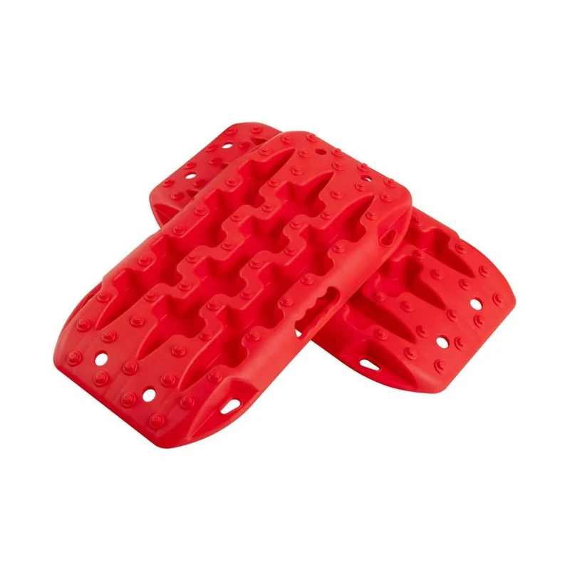 Trendmix Tractiematten Auto 2 Stuks – Gripplaten voor Modder, Sneeuw & Zand – Rood