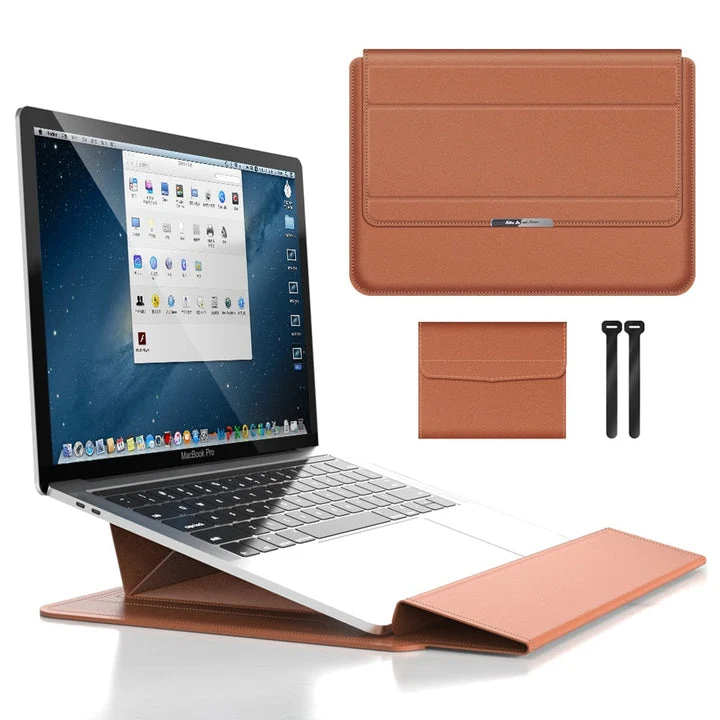 Unisex Waterdichte Laptophoes met Standaard & Polssteun voor Onderweg