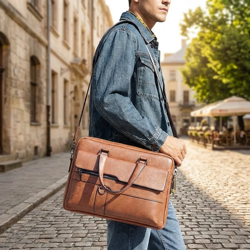 Unisex Laptoptas met Schouderband - Stijlvol & Georganiseerd