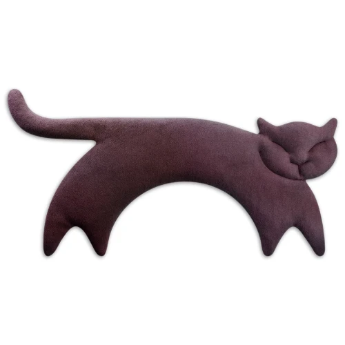 Leschi Warming Pillow Clara the Cat - Eggplant